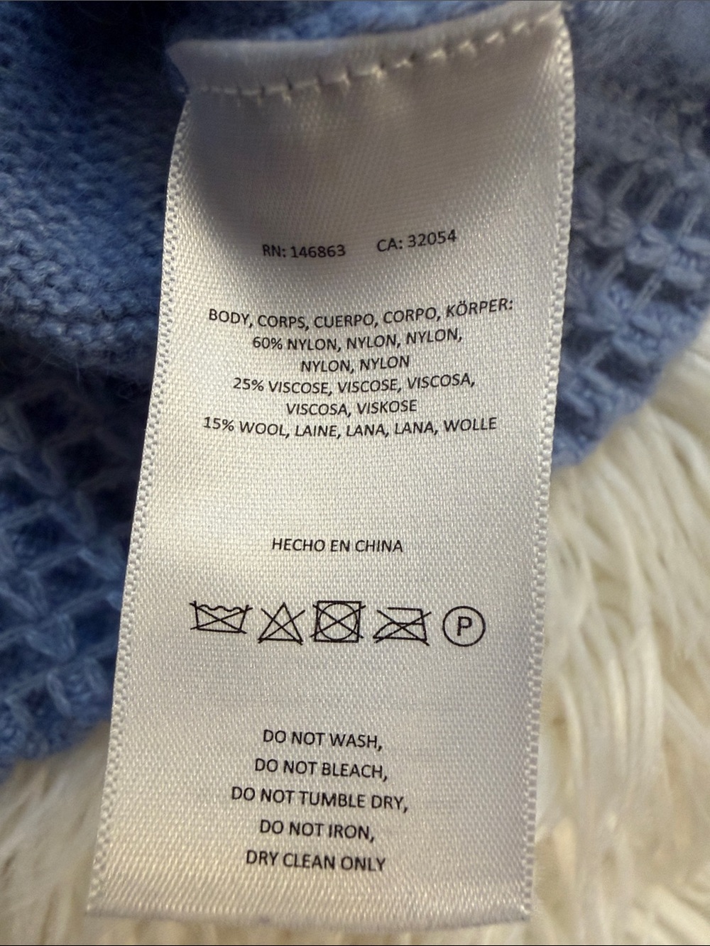 Anthropologie Mare Mare Cinched crew neck sweater with loop knit detail blue M - Picture 10 of 13